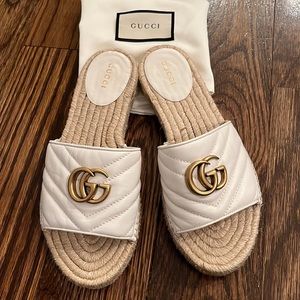 Gucci white Espadrilles.